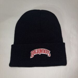 Backwoods Embroidered Men's Black Beanie